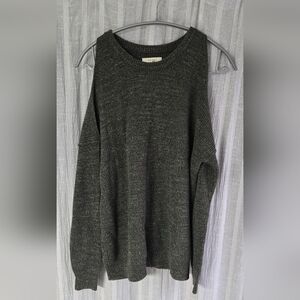 Hollister Green Open Shoulder Sweater